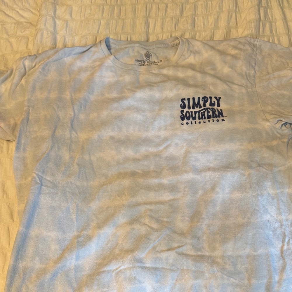 Simply Southern Men's Tie-Dye Blue T-Shirt